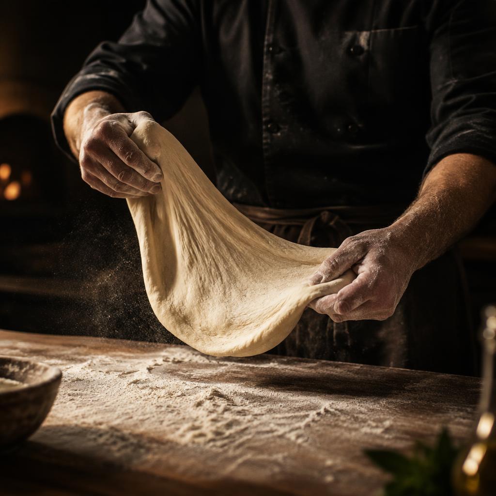 Pizzabagare drar ut degen